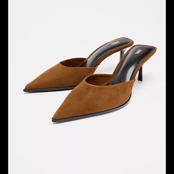 Elegant Brown Women's Mules - Picture 3 of 8